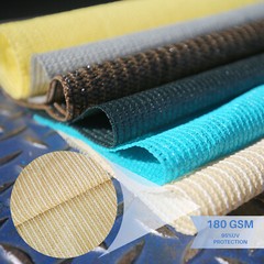 Custom 6 FT Beige Fabric Roll Sunwind Screen UV Block Shade Cloth patio Yard