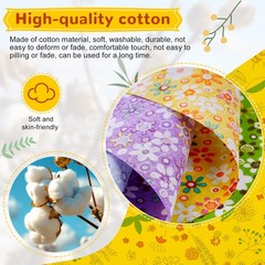 70 Pcs 10″x10″ Cotton Fabric Squares Assorted Floral Printed Quilting Patchwork