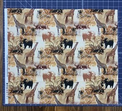 Lot Cotton Fabric Quilt Panel Cranston African Serengeti Safari Animal Patchwork