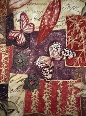 Fabric 100% Cotton 29 Inches Enchanted Garden Collage Makowar United Kingdom