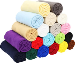 20PCS Knitted Polar Fleece Fabric 20”x40” for Sewing & Crafts