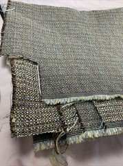 Aqua Brown Cream Fabric (2 yards)