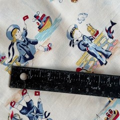 Children Playing Sailor Fabric, Faye Burgos for Marcus Brothers – 2yd, 44″