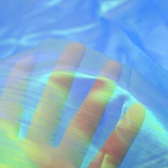 3 Yard Sheer Iridescent Organza Fabric, Magic Laser 3 Yards, Sapphire Blue