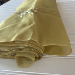 SILK Mustard Yellow FABRIC 10 Yards x 22 Inches Wide or 360 Inches x 22 Wide