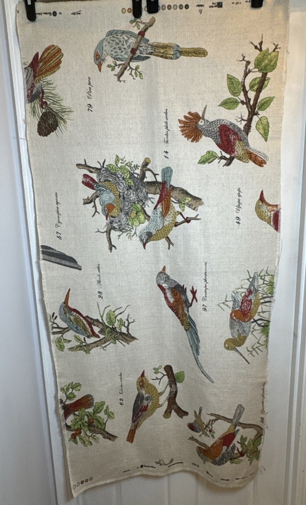 Garden Life Collection Birds By Textiles Vilber Fabric Screen Print 57×27 Spain
