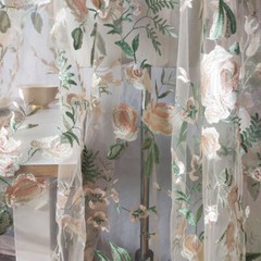 Delicate Floral Embroidery Lace DIY Mesh Bridal Fabric Wedding Prom dress