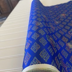 SILK BLUE FABRIC 10 Yards x 23 Inches Wide or 360 Inches x 23 Wide