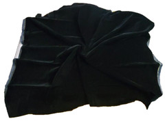 3′ Triple Plush Velvet Fabric BLACK 45″ wide Acetate/Nylon CRAFTS COSTUMES DECOR