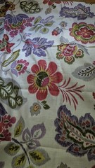 Kazoo Ruby – Braemore Textiles traditional ikat floral 1 5/8yd