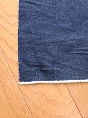9+ YARDS VINTAGE DEEP INDIGO DENIM 100% COTTON FABRIC 58″ WIDE
