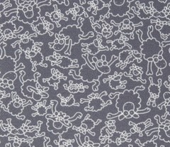 Grey sheep canvas (selvedges) Sold by the meter | Diegos® kids accessories