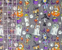 Custom Cotton Woven Fabric TV Show Cartoon Bluey Toddler Halloween 1/4 Yard
