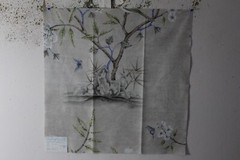 Bailey & Griffin, Floral Rivalry, Birds and Butterflies, 25.50″ W X 25.50″ L