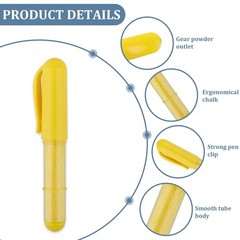 SINSETU 4 PCS Sew Fabric Chalk 7 Count (Pack of 1), Red/Yellow/Blue/White