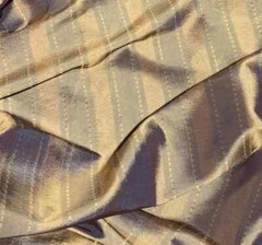 Copper Stripe – Faux Silk Taffeta Fabric