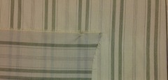 ZINC CLAY STRIPE LIGHT WEIGHT CURTAIN HOME DECOR FABRIC BY THE YARD 55″W