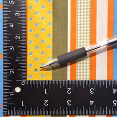 VTG Stripes Dots Quatrefoil Gingham Poly Cotton Fabric 1 YD Wamsutta Mills READ