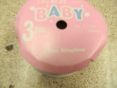 Vintage Daisy Kingdom “Blue Jean Teddy Bear” Ribbon (2 Spools)