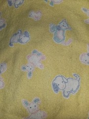 Lot Of 2 Pieces Of Kids Themed Flannel Fabric Baby Animals 1.5 Yrd & Boats 1 Yrd