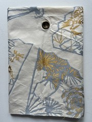 GP&J Baker Fans Silver Fox Fabric Remnant 24″x24″ with Rivet
