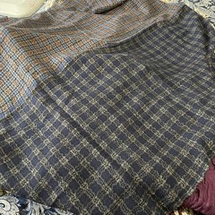 Wool & wool blend remnants fabric patchwork quilting crafts scarf scraps