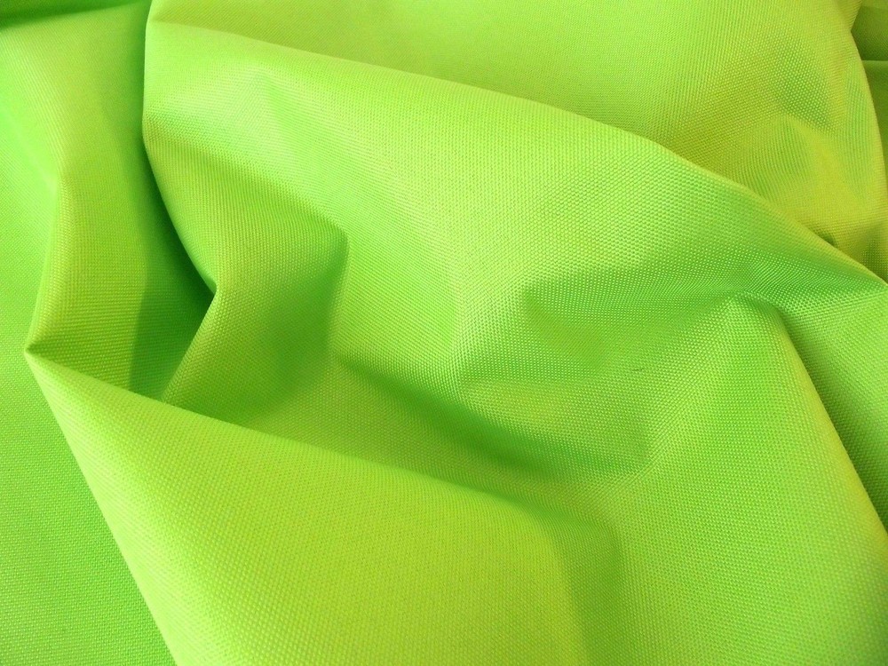 Soft PU Coated Water-Resistant Polyester Fabric Material – LIME