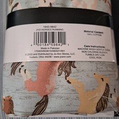 NOVELTY PRINTS PRE CUT COTTON FABRIC 2 yards HORSE’S RUNNING 🐎 NEW