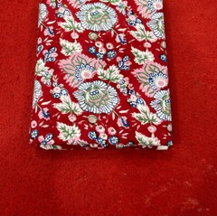 2.5 Yard Hand Block Print Handmade Cotton Indian Natural Sanganeri Print Fabric.