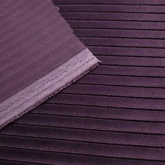 Purple Plum Velvet 56″ By The Yard Heavy Stripe Embossed Upholstery Fabric
