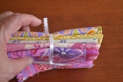 Fat Quarter Bundle, 5 Pieces, Pink Gold Red Lavender, Maywood/Timeless T., M161