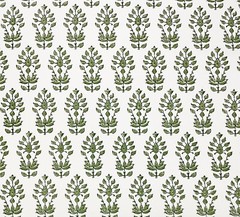 BALLARD DESIGNS ANNIE SAGE GREEN GEO FLORAL MULTIPURPOSE FABRIC BY THE YARD 54″W