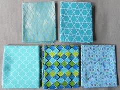 25 Fat Quarters, Assorted Geometric Patterns, Multicolor 18″x21″ Cotton Fabric 2