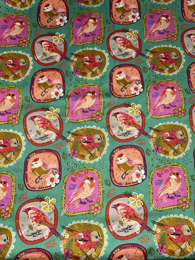 Colorful Bird Fabric Quilting Cotton 2 yards Hobby Lobby