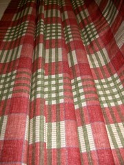 Drapery Upholstery Fabric 54″ Wide 8 oz. Cotton Duck Plaid – Pink / Green