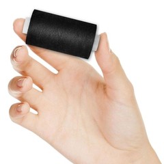 All Purpose Sewing Thread-2 Spools of Hand Polyester 2 spools, Black