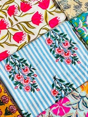 20pcs Sewing Cotton Fabric Bundle Squares Quilting Patchwork Floral Scraps Lot