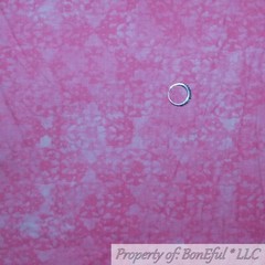 BonEful Fabric FQ Cotton Quilt Pink White Flower Damask Unicorn Deer Tree Garden