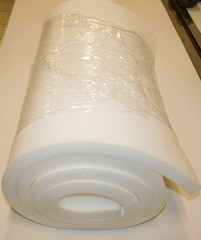 Foam cushion sheet size 1x24x96 hard density for chairs or bench cushions
