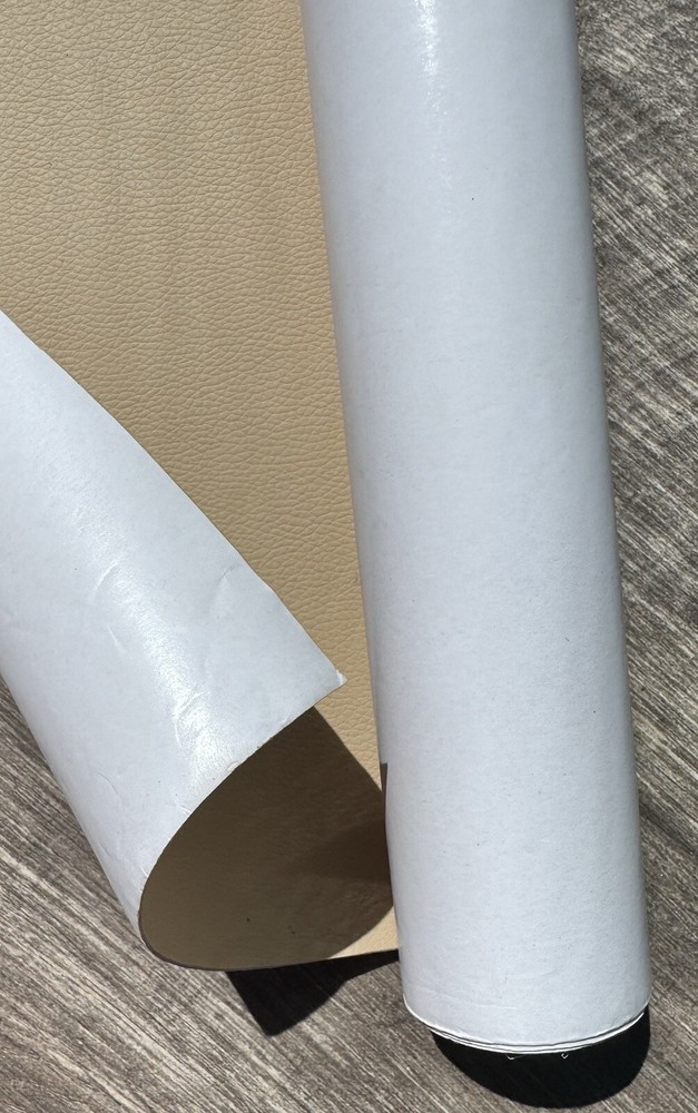 Faux Leather Roll – Tan Camel Color with Pebble Grain Texture