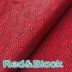 Chinese Cloud Printed Satin Silk Fabric Cloth Clothing Cheongsam Upholstery DIY