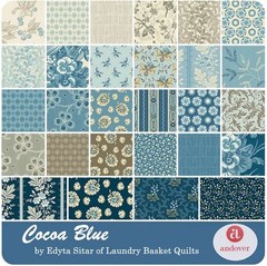 Andover – Cocoa Blue – Thistle – Powder Blue, Fabric by the Yard