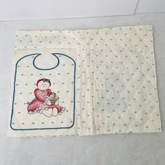 Vintage “That’s Our Baby” 624 Quilted Bib Panels Doll Bears & Mouse Plus Fabric