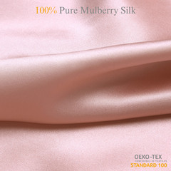 Pale Blush 100% Pure Mulberry Silk Fabric by the Yard