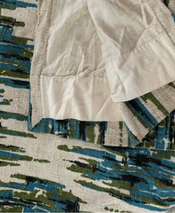 Fabulous Retro Mid Century 120”w x 78”l Textured Linen Drapery Panel