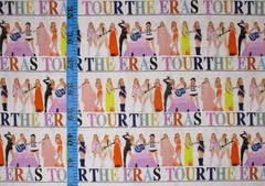 Taylor Swift Eras Tour Outfits on 100% Cotton Fabric 1/4 Yard : 9″ x 57″