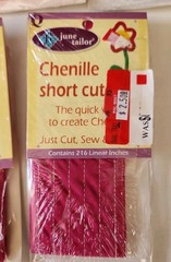 Lot of 5 June Tailor Chenille Short Cuts 216 Linear Inches Each 3 Colors New
