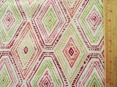RICHLOOM PLATINUM RICOCHET MARSALA GEOMETRIC COTTON UPHOLSTERY FABRIC 25″X25″