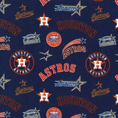 Houston Astros Cooperstown MLB American League West Cotton Fabric