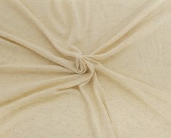 Linen Blend Jersey Knit Fabric By the Yard Ivory [Headwrap, Undergarment] 7/25